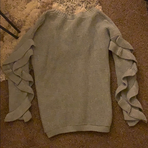 Ruffle Sleeve Sweater - Picture 4 of 4